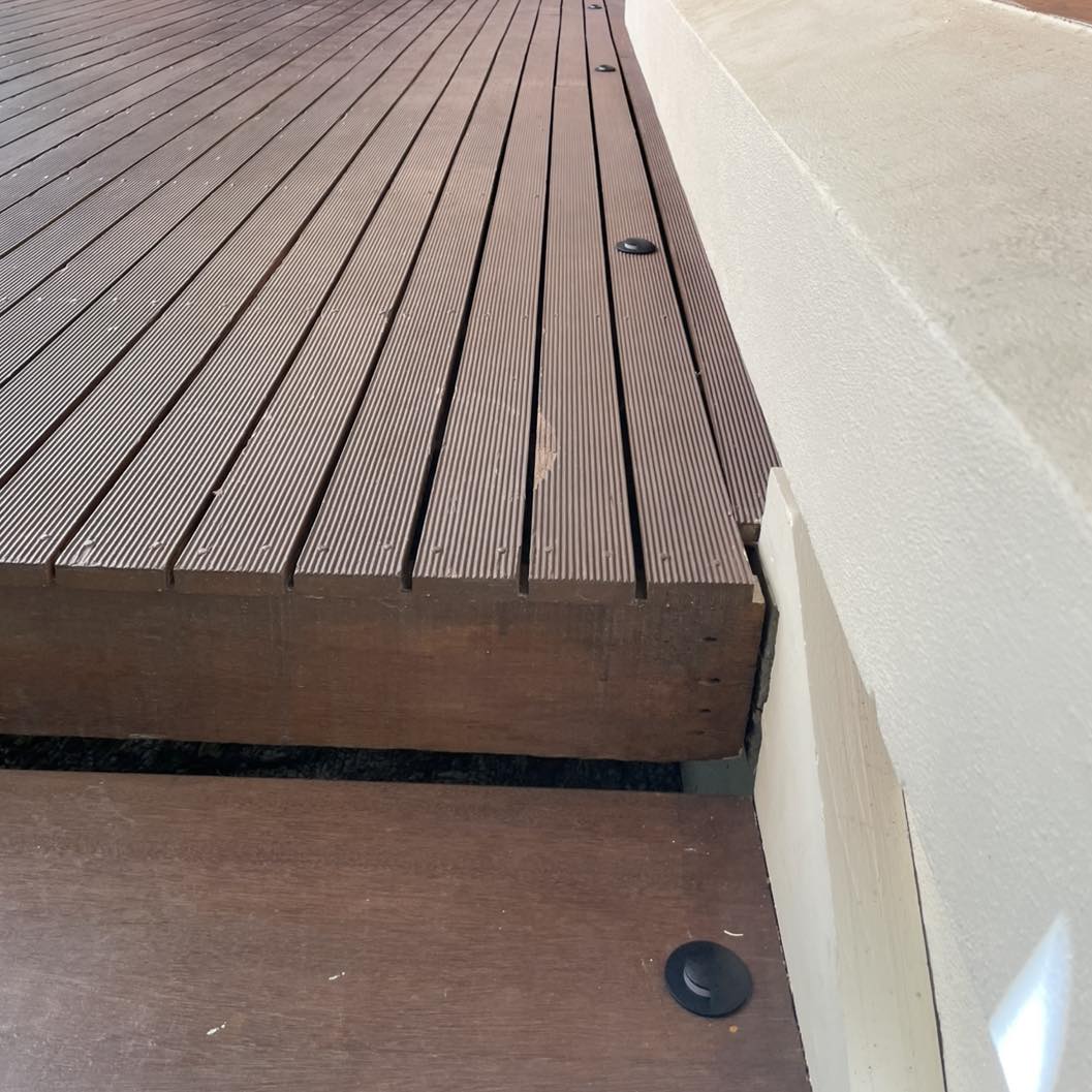 Deck lighting project at an Adelaide Hills property near Blackwood by STRZELEC Electrical