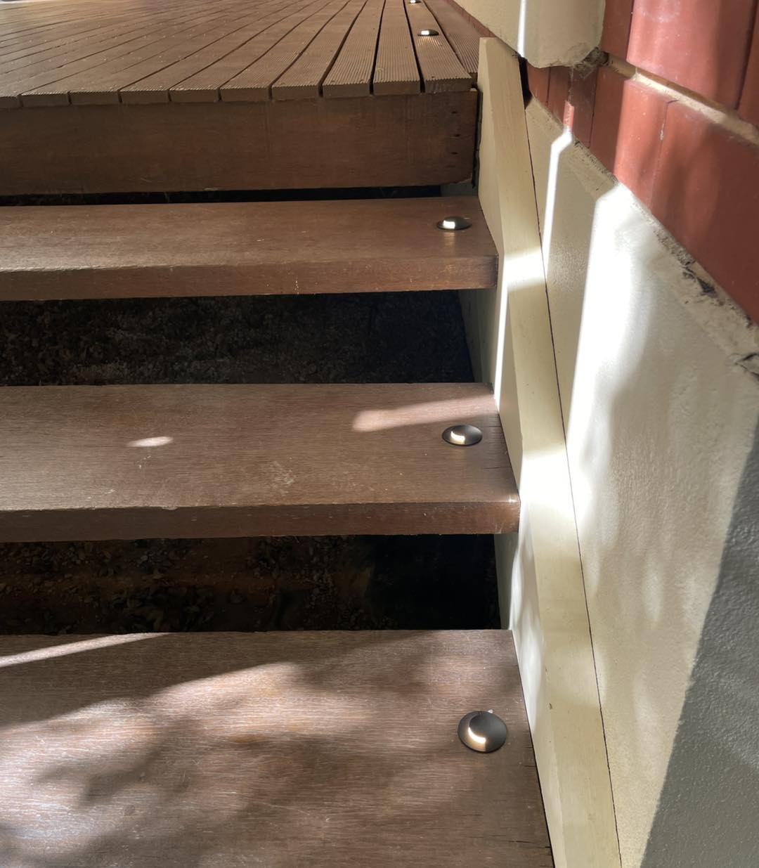 Outdoor step lighting installed by STRZELEC Electrical in Mitcham, Adelaide